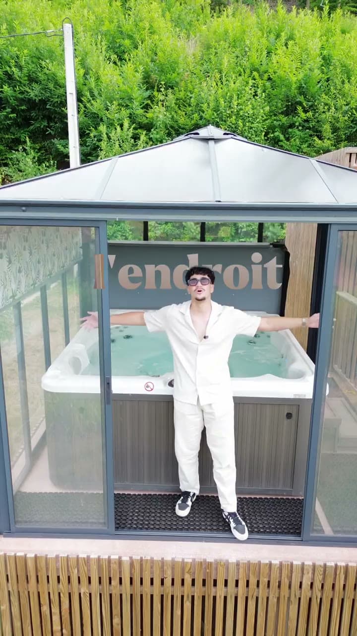 Le spa sous verrière — Villa La Digue — Plobsheim